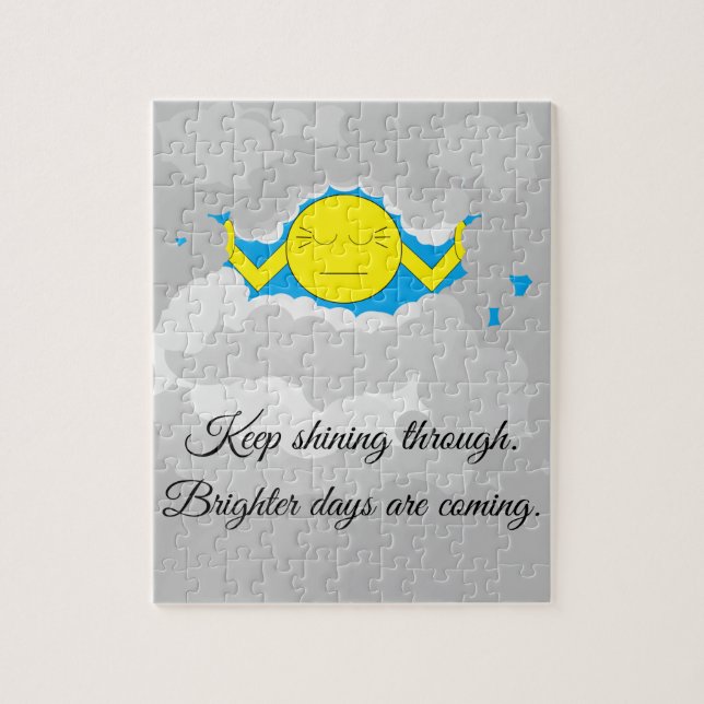 Quebra-cabeça Sol Empurrando Nuvens de Tempestade: (Vertical)