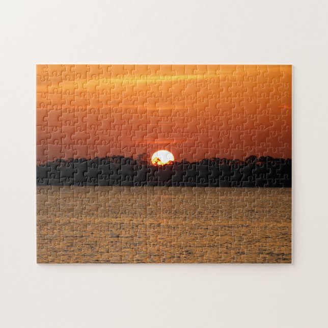 Quebra-cabeça Sol Sobre A Baía De Perdido (Horizontal)