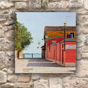 Quebra-cabeça Solitário Alleyway Em Veneza, Itália