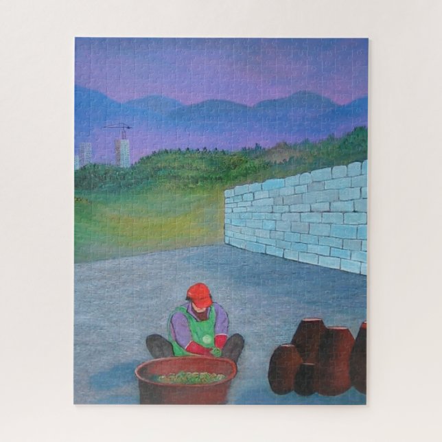 Quebra-cabeça Solitário faz Kimchi na Coreia (Vertical)