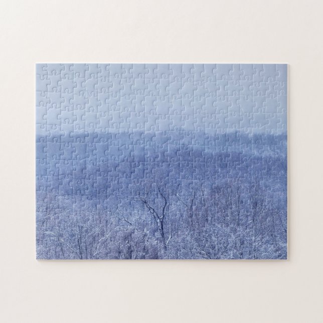 Quebra-cabeça Sombras de Azul (Horizontal)