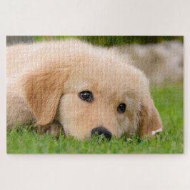 Quebra-cabeça Sonhando com o Ouro do Cute Puppy
