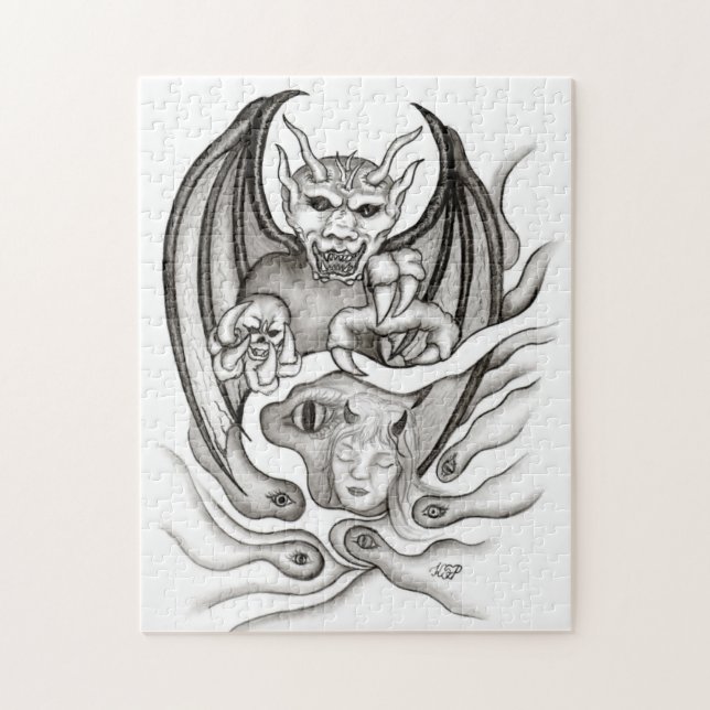 Quebra-cabeça Sonho da Meia-Noite - Demônios (Vertical)