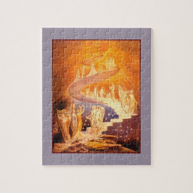 Quebra-cabeça Sonho de Jacob por William Blake Jigsen Quebra-cab (Vertical)