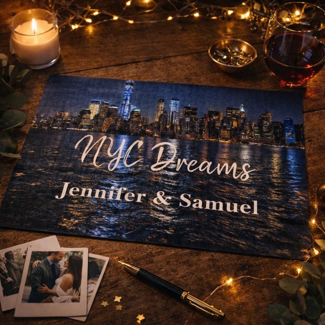 Quebra-cabeça Sonho de NYC Presente Romântico para Casais (Criador carregado)