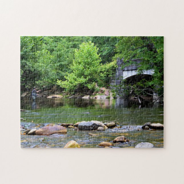 Quebra-cabeça Sonho do Dia da Pesca de Voo - 11x14 (Horizontal)
