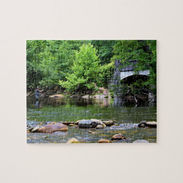 Quebra-cabeça Sonho do Dia da Pesca de Voo - 8x10 (Horizontal)