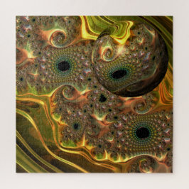 Quebra-cabeça Sonho Fractal Ouro Líquido