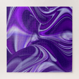 Quebra-cabeça Sonhos de Arco-Íris de Flor Roxo