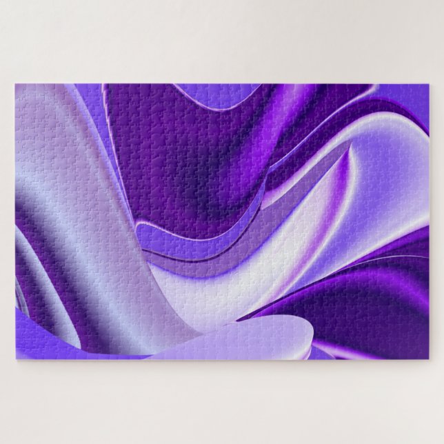 Quebra-cabeça Sonhos de Arco-Íris de Flor Roxo (Horizontal)