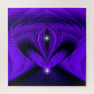 Quebra-cabeça Sonhos de Arco-Íris de Flor Roxo, Duas Estrelas