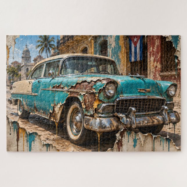 Quebra-cabeça Sonhos de Havana, Cromado Enferrujado (Horizontal)