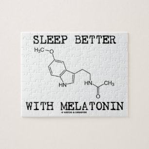 Quebra-cabeça Sono melhor com Melatonin (molécula química)