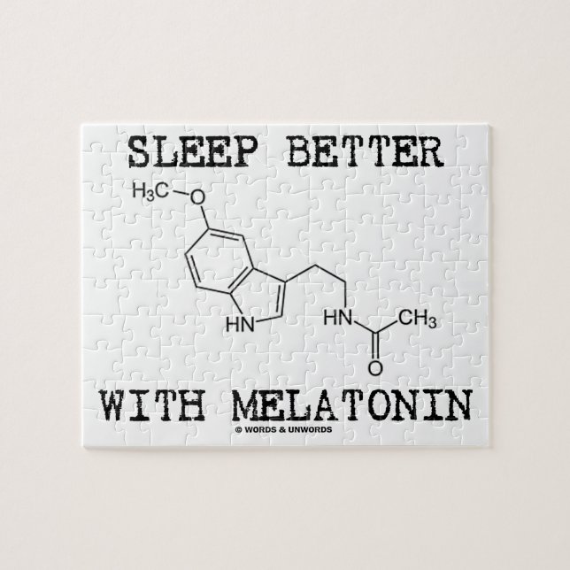 Quebra-cabeça Sono melhor com Melatonin (molécula química) (Horizontal)