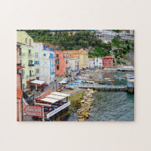 Quebra-cabeça Sorrento Marina Grande Beach & Harbor na Itália