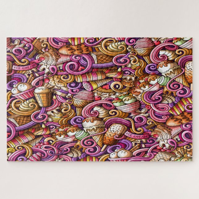 Quebra-cabeça sorvete (Horizontal)