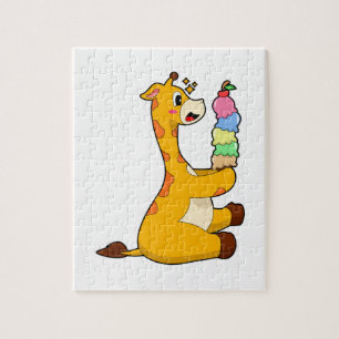 Quebra-cabeça Sorvete Giraffe Waffle