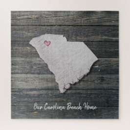 Quebra-cabeça South Carolina Rustic State Puzzle