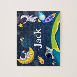 Quebra-cabeça Space Child Name Puzzle
