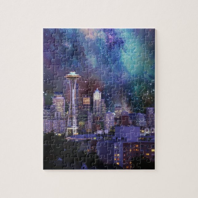 Quebra-cabeça Spacey Seattle (Vertical)