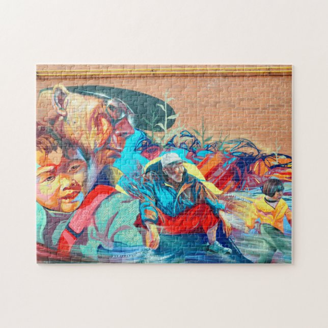 Quebra-cabeça Spadina Culture Art Toronto. (Horizontal)