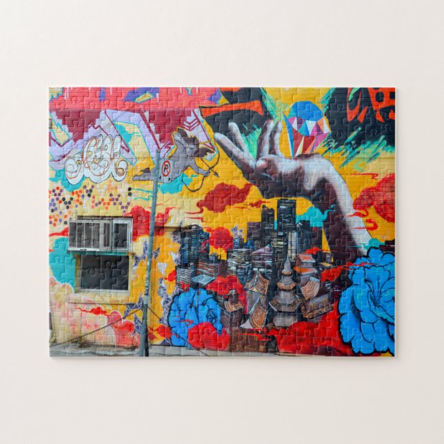 Quebra-cabeça Spadina Culture Art Toronto. (Horizontal)