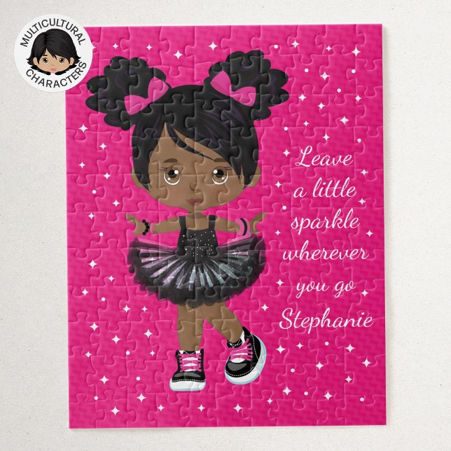 Quebra-cabeça Sparkle Black Girl Personalizada (Criador carregado)