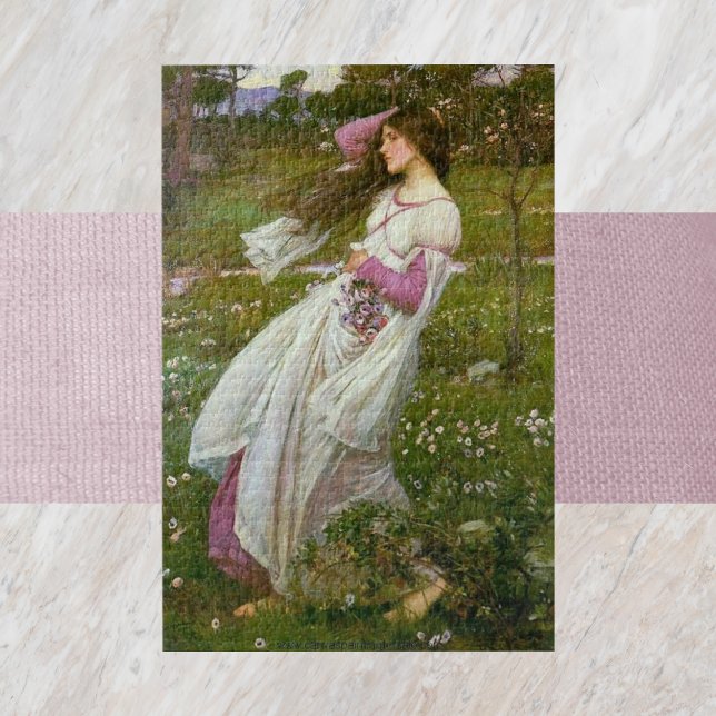 Quebra-cabeça Spettinata Dal Vento por John William Waterson (Spettinata Dal Vento by John William Waterson Jigsaw Puzzle)