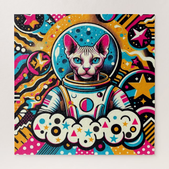 QUEBRA-CABEÇA SPHYNX CAT-ASTRONAUT (Vertical)