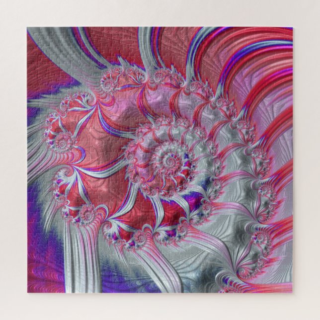 Quebra-cabeça Spiral Fractal Bandana (Vertical)