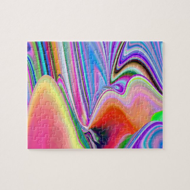 Quebra-cabeça Spirit of Summer Breeze, Abstrato 3D Rainbowart (Horizontal)
