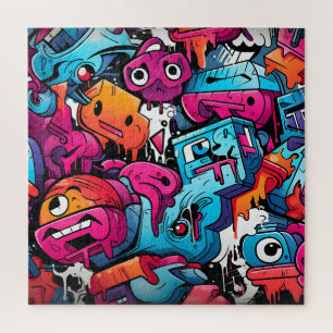 Quebra-cabeça Splash de Arte na Rua do Grafite Urbano