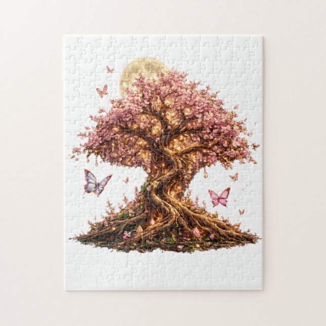 Quebra-cabeça Spring Blossom Moon Tree Puzzle (Vertical)