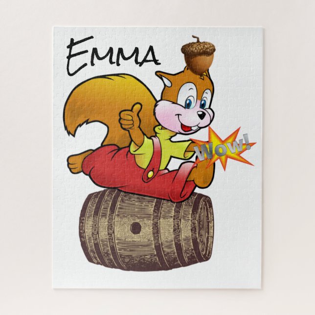 Quebra-cabeça Squirrel Acorn Barrel (Vertical)