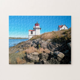 Quebra-cabeça Squirrel Point Lighthouse, Rio Kennebec, Maine