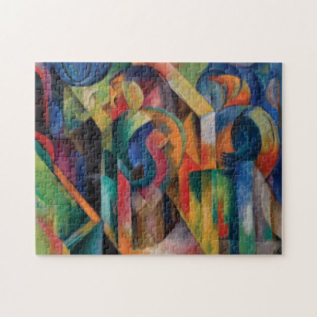 Quebra-cabeça Stables Por Franz Marc (Horizontal)