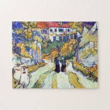 Stairway em Auvers por Vincent Van Gogh