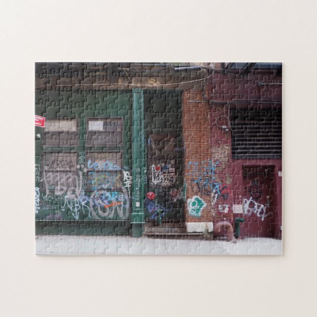 Quebra-cabeça Staple Street Scene Tribeca Nova Iorque NYC (Horizontal)