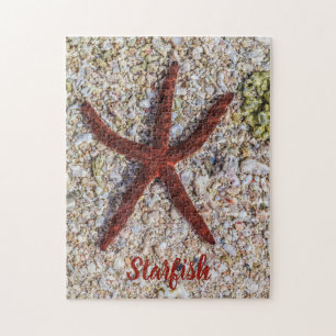 Quebra-cabeça Starfish Ocean Vintage Beach Retro Souvenir