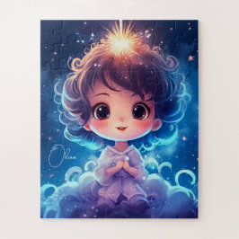 Quebra-cabeça Starry Little Princess Nighttime Girly Personalize