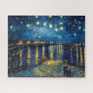Quebra-cabeça Starry Night no Rhone Van Gogh