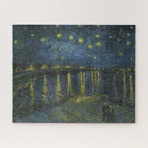 Quebra-cabeça Starry Night no Rhone, Vincent van Gogh