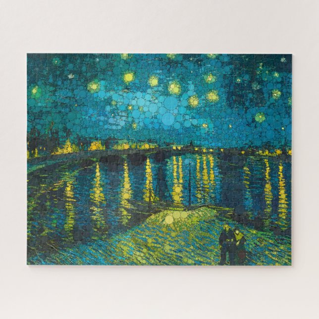 Quebra-cabeça Starry Night Over the Rhone por After Van Gogh (Horizontal)