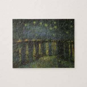Quebra-cabeça Starry Night Over the Rhone Van Gogh Painting Art