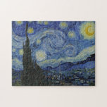 Quebra-cabeça "Starry Night" por Van Gogh<br><div class="desc">Este design apresenta uma reprodução inalterada e sem edição,  de alta resolução,  da famosa pintura "Noite Estrelada" de Van Gogh.</div>