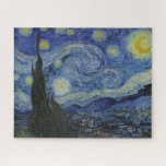 Quebra-cabeça "Starry Night" por Van Gogh<br><div class="desc">Este design apresenta uma reprodução inalterada e sem edição,  de alta resolução,  da famosa pintura "Noite Estrelada" de Van Gogh.</div>