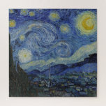 Quebra-cabeça "Starry Night" por Van Gogh<br><div class="desc">Este design apresenta uma reprodução inalterada e sem edição,  de alta resolução,  da famosa pintura "Noite Estrelada" de Van Gogh.</div>