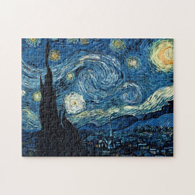 Quebra-cabeça Starry Night Van Gogh Belas Artes (Horizontal)