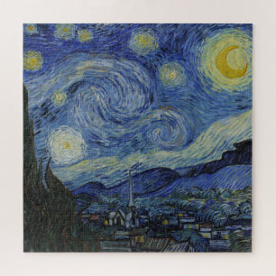Quebra-cabeça Starry Night & Van Gogh / famosa arte vintage