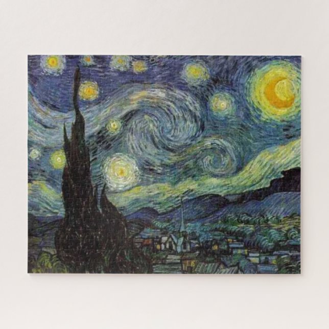 Quebra-cabeça Starry Night - Van Gogh Painting Art (Horizontal)